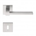 Poignée de porte Formani by Jan Des Bouvrie LSQV IN finition inox brossé