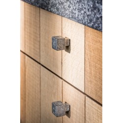 Bouton de meuble PQ15 RM / métal brut