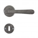 Poignée de porte Dauby 14731 finition métal brut