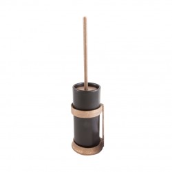 Brosse WC noire - Bronze...