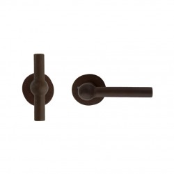 Poignée de porte Dauby 11705 finition rouille cirée