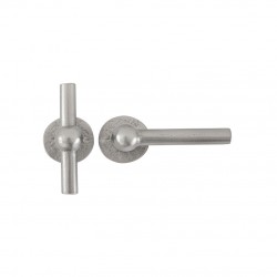 Poignée de porte Dauby 11704 finition fer poli