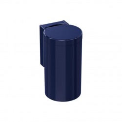 Poubelle blauw staal...