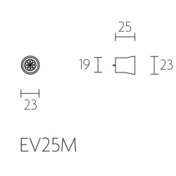 Bouton de meuble  doré brossé EDWARD VAN VLIET EV25M IM