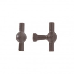 Bouton de meuble rouille cirée DAUBY BTCH RC