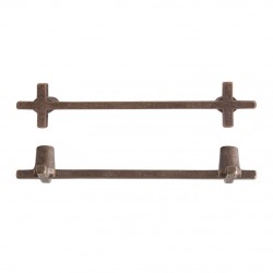 Bronzen ruwe meubelgreep...