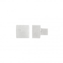 Bouton de meuble PQ 35 WBS / bronze blanc satiné
