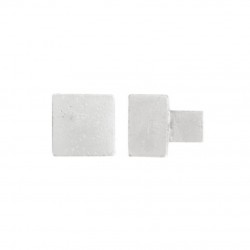 Bouton de meuble PQ 45 WBS / bronze blanc satiné