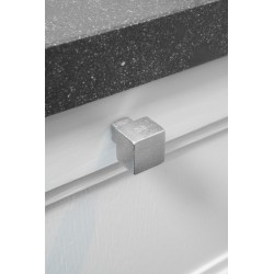 Bouton de meuble PQ25 WBS / bronze blanc satiné