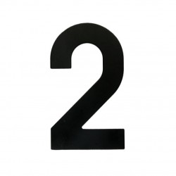 Chiffre 2 noir 130mm MUST FLAT
