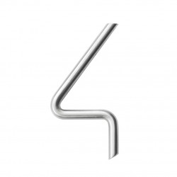 Chiffre 4 inox brossé MUST...