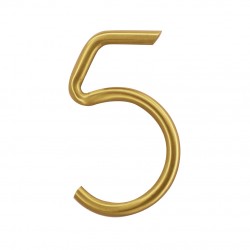 Nummer 5, mat messing MUST...