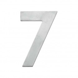 Chiffre 7 inox brossé 130mm...