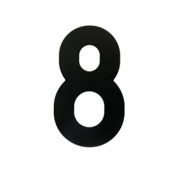 Chiffre 8 noir 130mm MUST FLAT