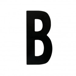 Lettre B noir 130mm MUST FLAT