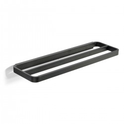 Porte-serviette double noir...