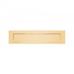 Borstelgouden brievenbusklep