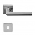 Poignée de porte Formani LB2-19BSQR53 IN finition inox brossé