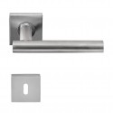 Poignée de porte Formani LB7-19BSQR53 IN finition inox brossé