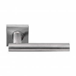 Poignée de porte Formani LB7-19BSQR53 IN finition inox brossé