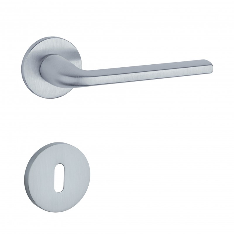 Poignée de porte Aprile AT Oleandro R 7S MSC finition chrome satiné