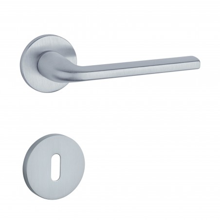 Poignée de porte Aprile AT Oleandro R 7S MSC finition chrome satiné