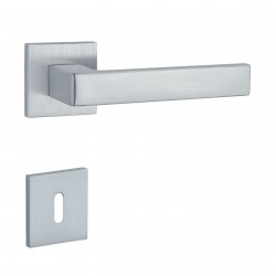 Poignée de porte Aprile AT Sulla Q 7S MSC finition chrome satiné
