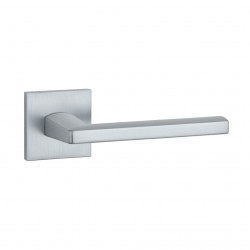Poignée de porte Aprile AT Pyrola Q 7S MSC finition chrome satiné