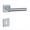 Poignée de porte Aprile AT Arabis Q 7S MSC finition chrome satiné