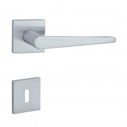 Poignée de porte Aprile AT Arnica Q R 7S MSC finition chrome satiné