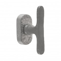 Onbewerkte metalen raamkruk...