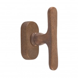 Ruwe bronzen raamkruk PhT...